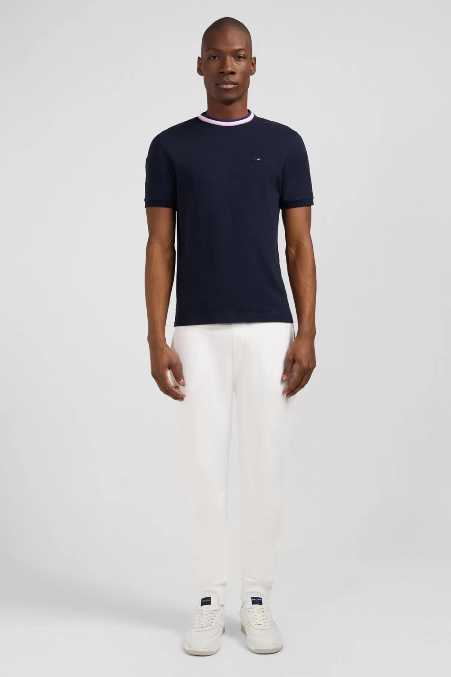 Eden Park T-Shirt Bleu Marine A Coq Xv De France Au Dos-Homme T-Shirts