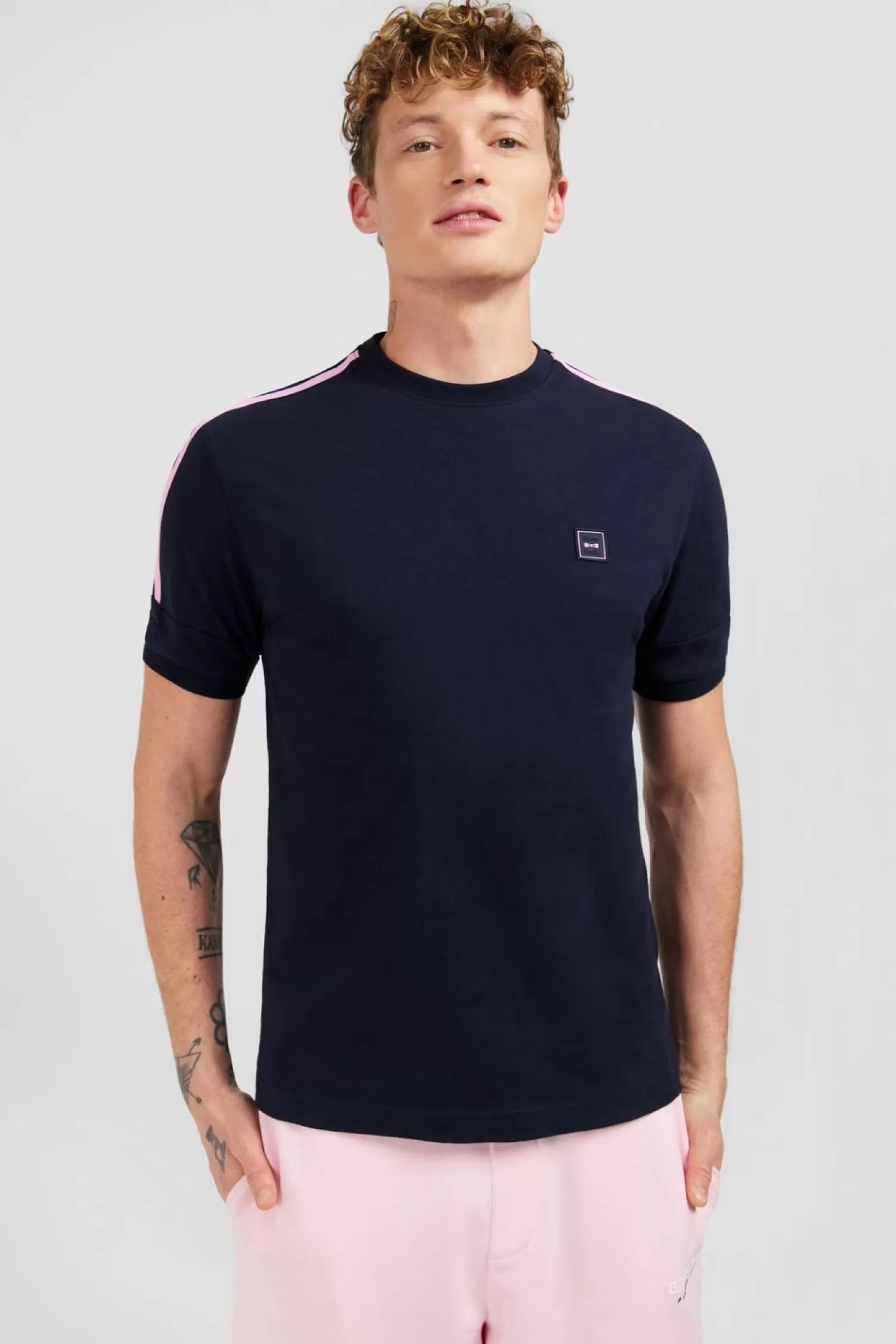 Eden Park T-Shirt Bleu Marine A Manches Courtes-Homme T-Shirts