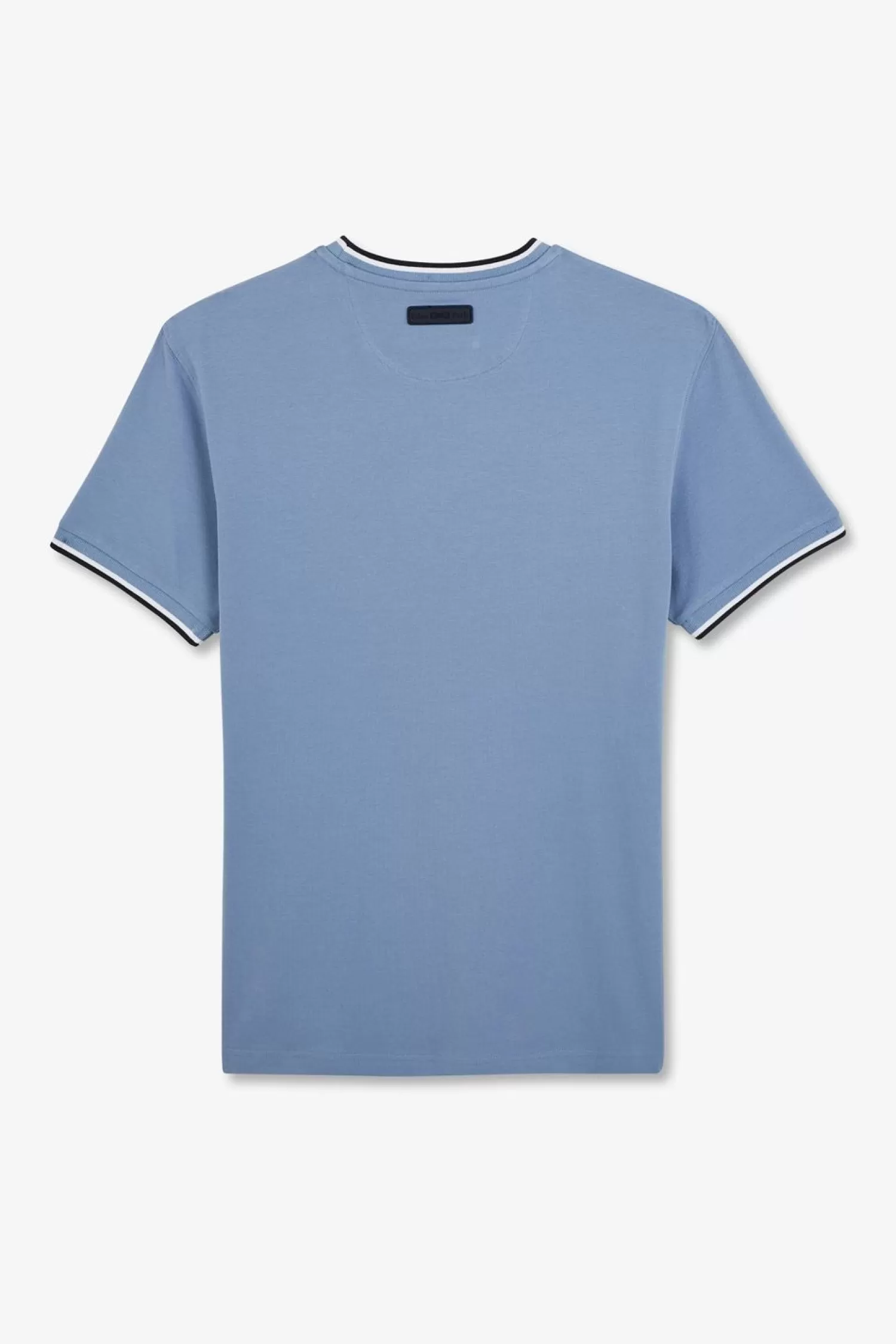 Eden Park T-Shirt Bleu Uni A Manches Courtes-Homme T-Shirts