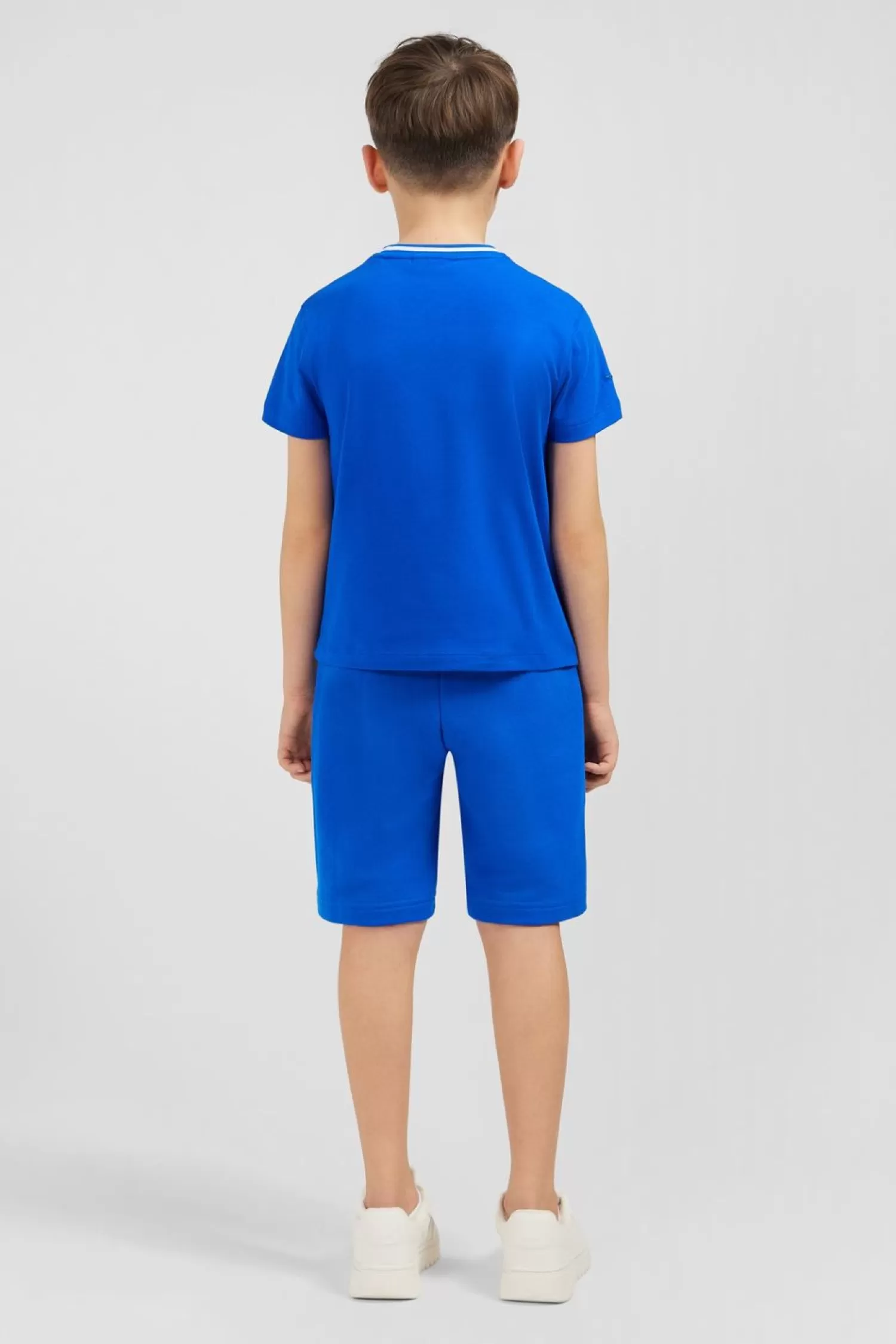 Eden Park T-Shirt Col Rond Raye Bleu En Coton Stretch-Enfant Enfant