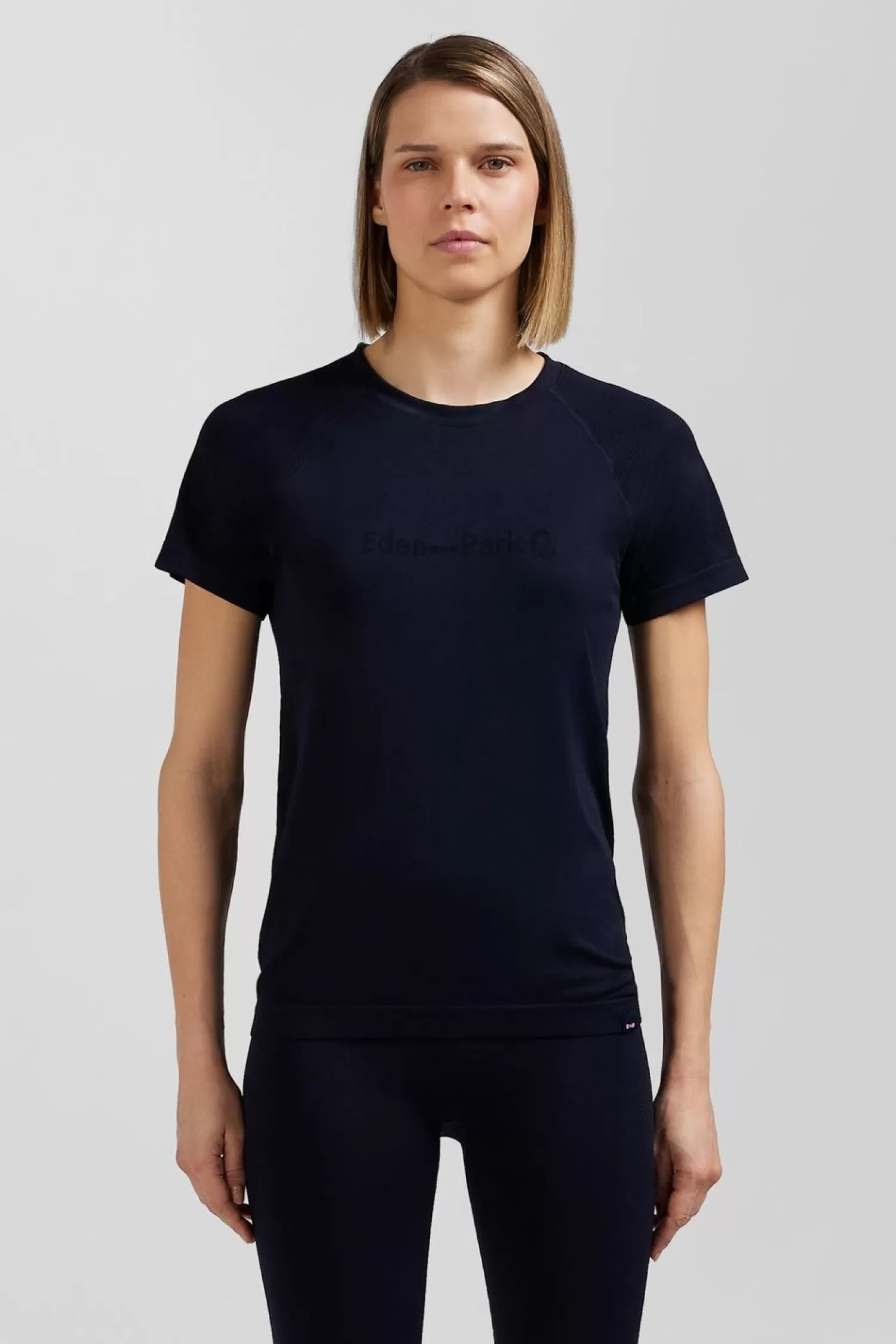 Eden Park T-Shirt De Sport Manches Courtes A Details Cercles Bleu Marine-Femme T-Shirts