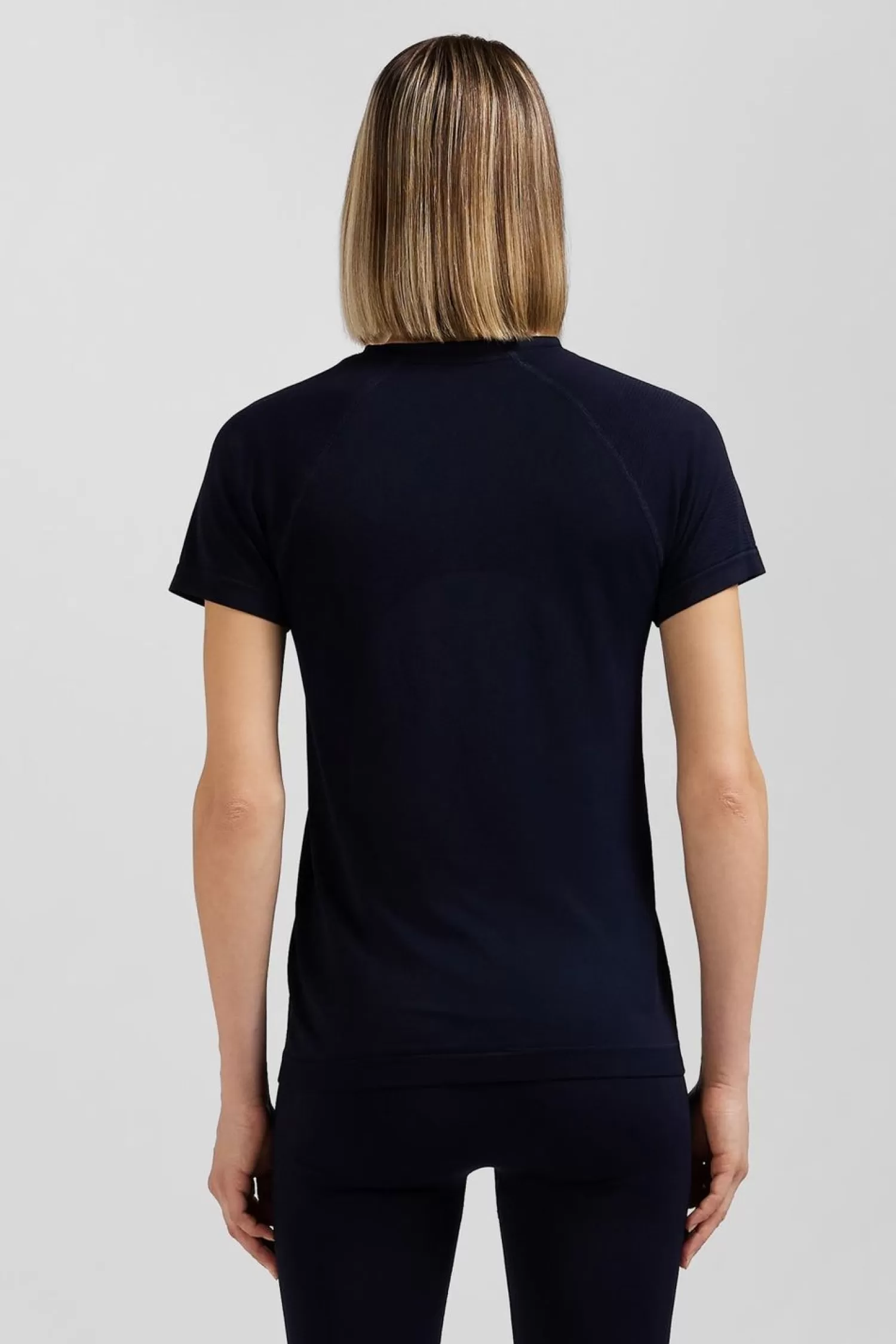 Eden Park T-Shirt De Sport Manches Courtes A Details Cercles Bleu Marine-Femme T-Shirts