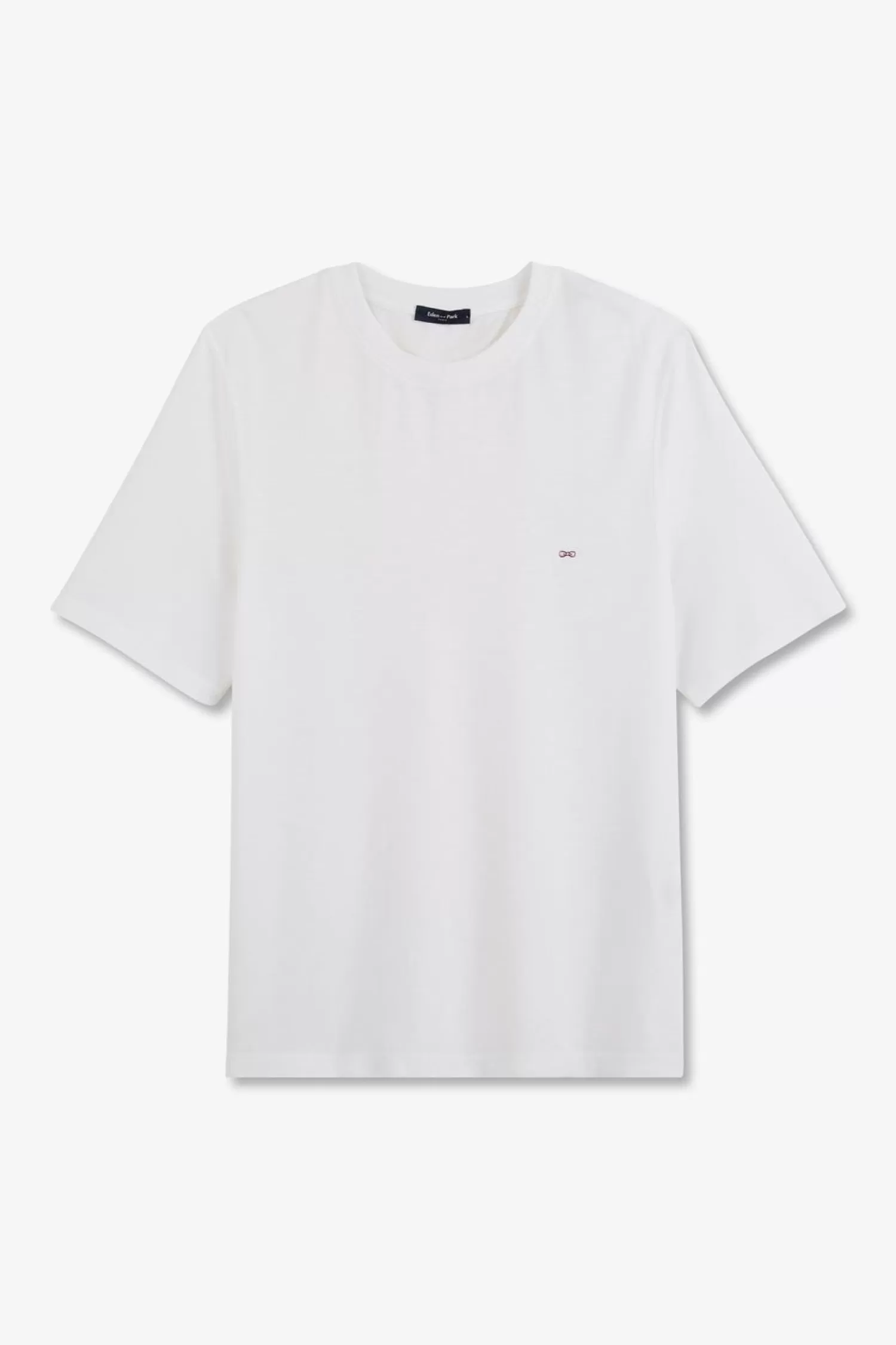 Eden Park T-Shirt Manches Courtes Blanc Uni-Femme T-Shirts