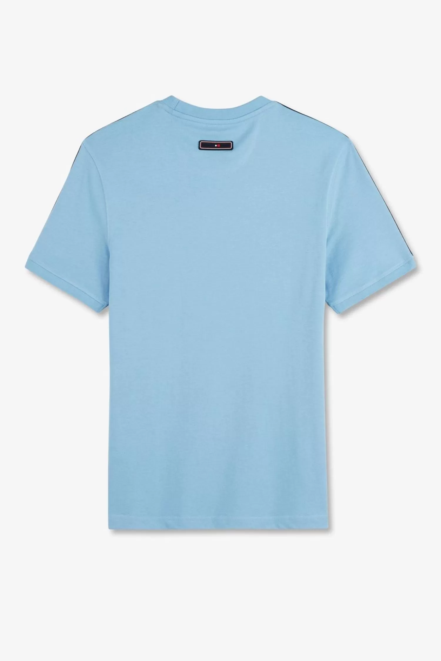 Eden Park T-Shirt Manches Courtes Ciel En Coton Galons Epaules Tricolores-Homme T-Shirts