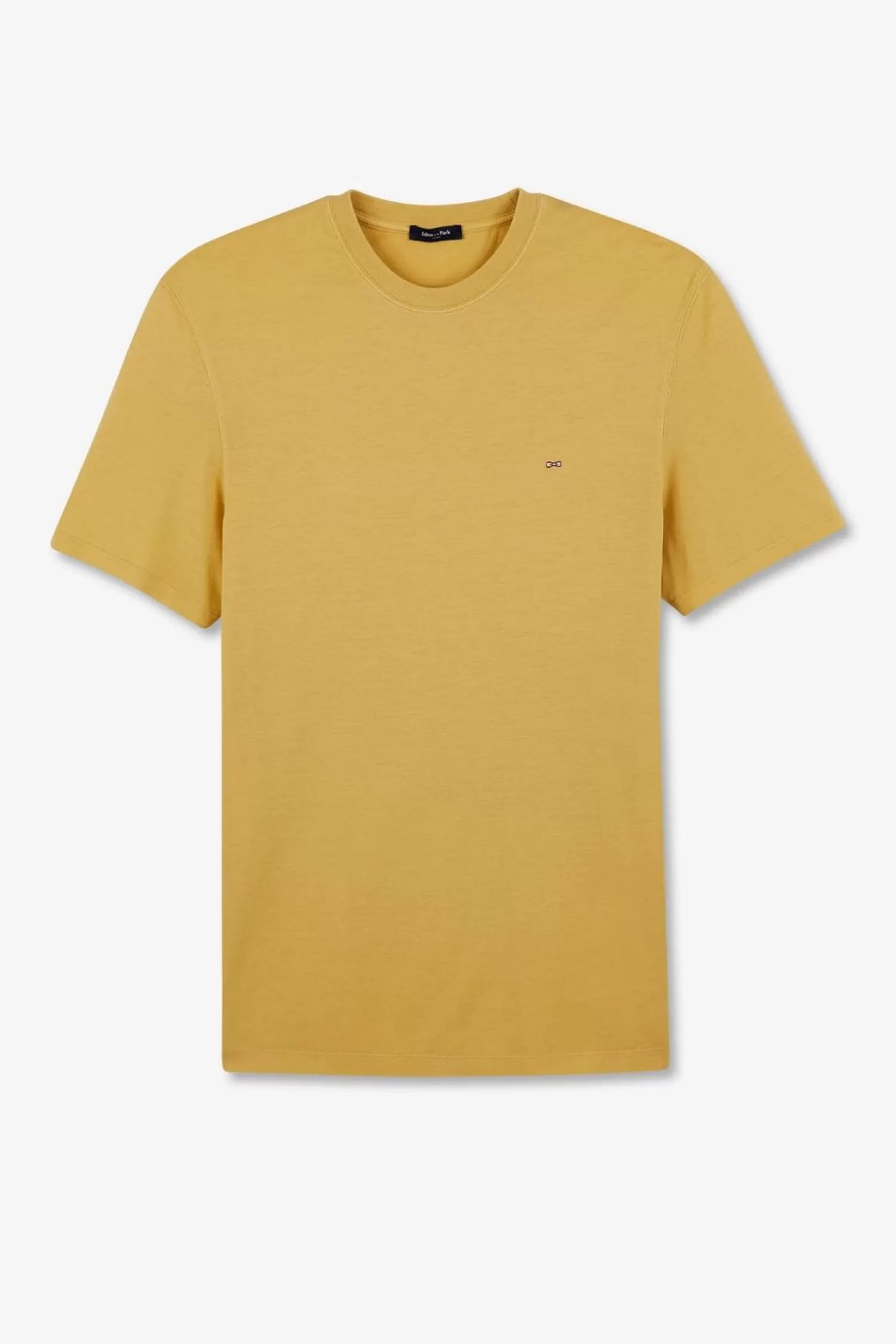 Eden Park T-Shirt Manches Courtes Jaune Uni-Homme T-Shirts