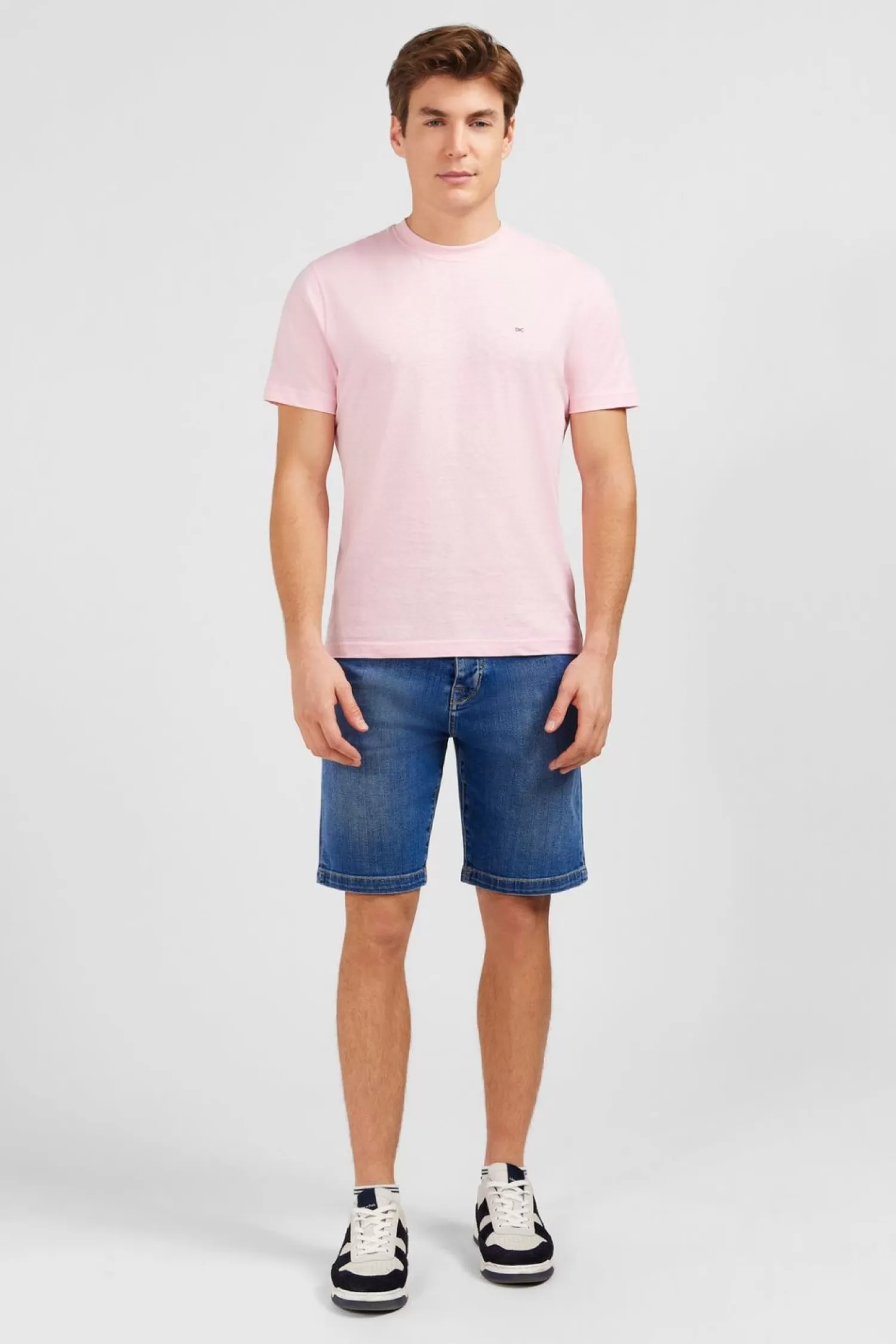 Eden Park T-Shirt Manches Courtes Rose-Homme T-Shirts