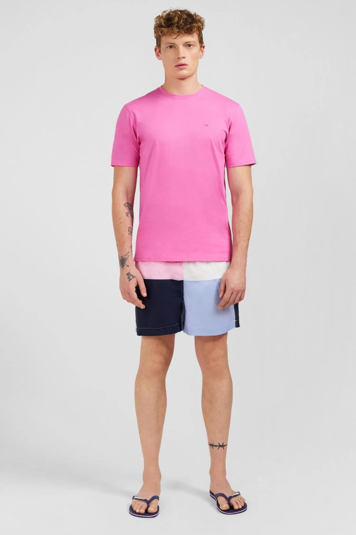 Eden Park T-Shirt Rose A Manches Courtes-Homme T-Shirts