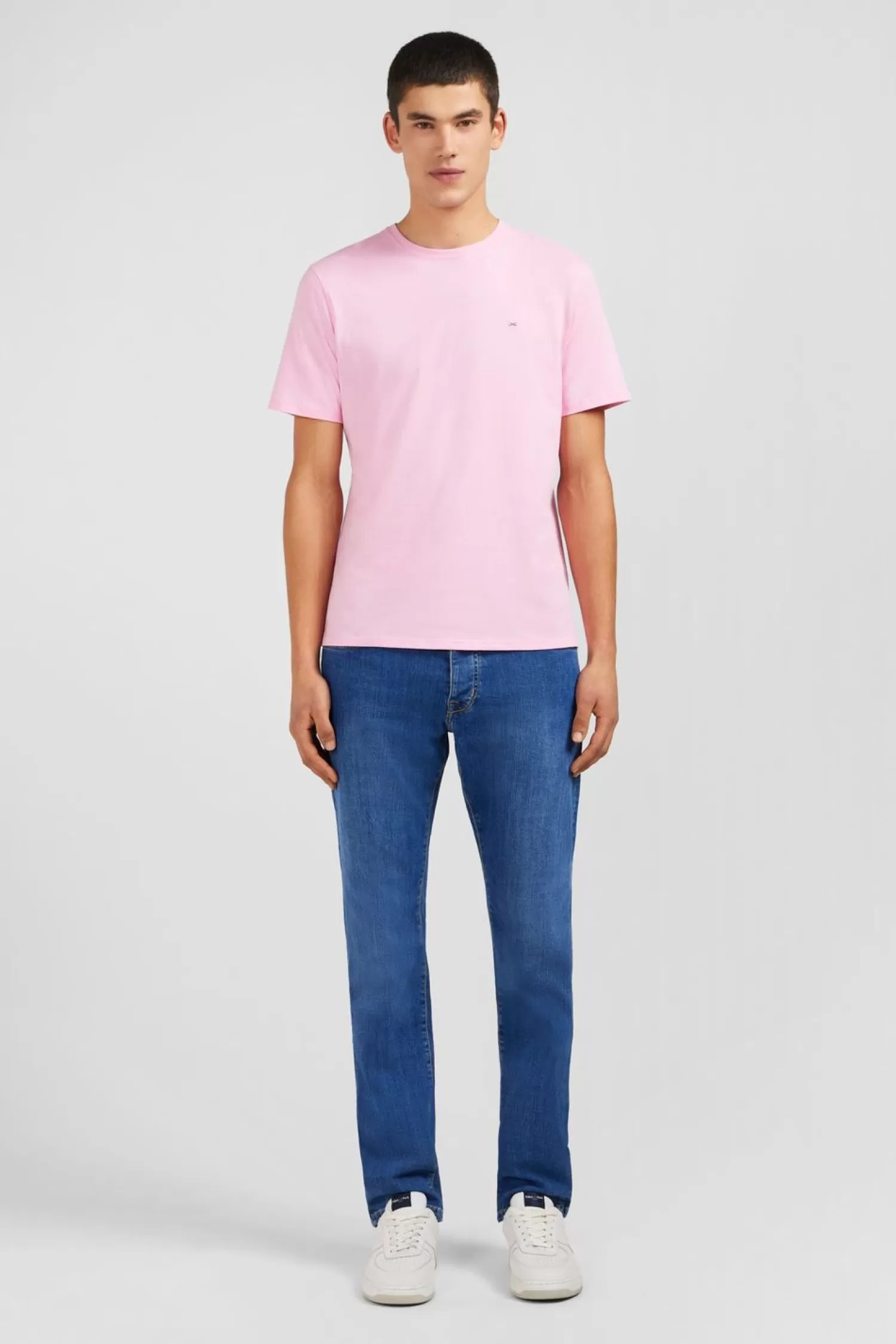 Eden Park T-Shirt Rose Col Rond A Manches Courtes-Homme T-Shirts