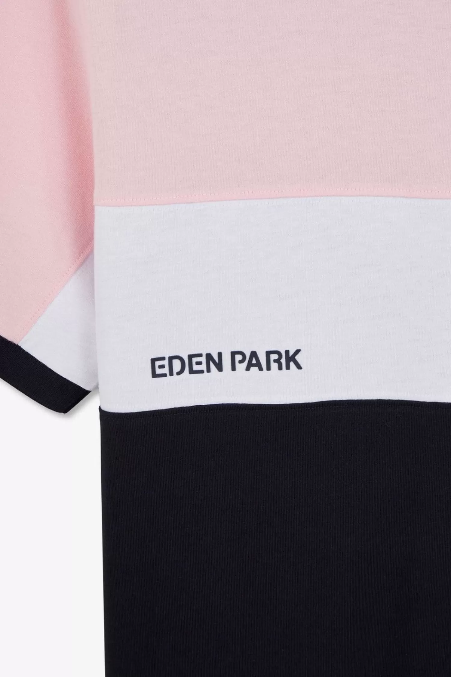 Eden Park T-Shirt Rose Colorblock A Manches Courtes-Homme T-Shirts