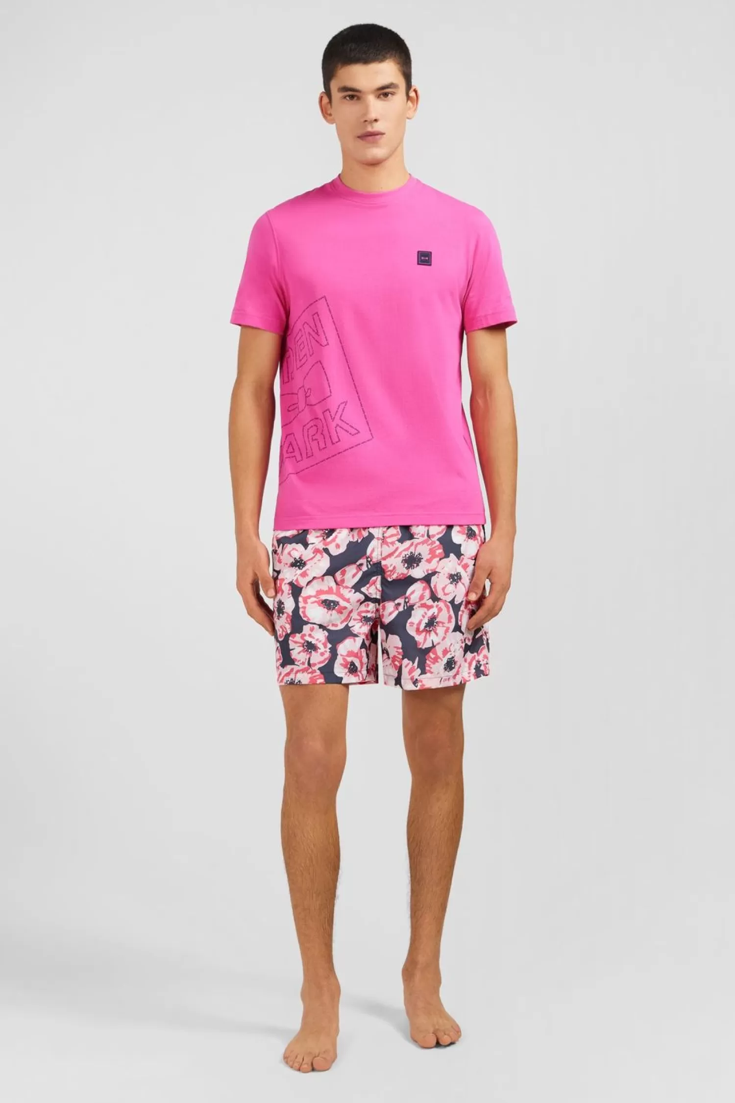 Eden Park T-Shirt Rose Imprime -Homme T-Shirts