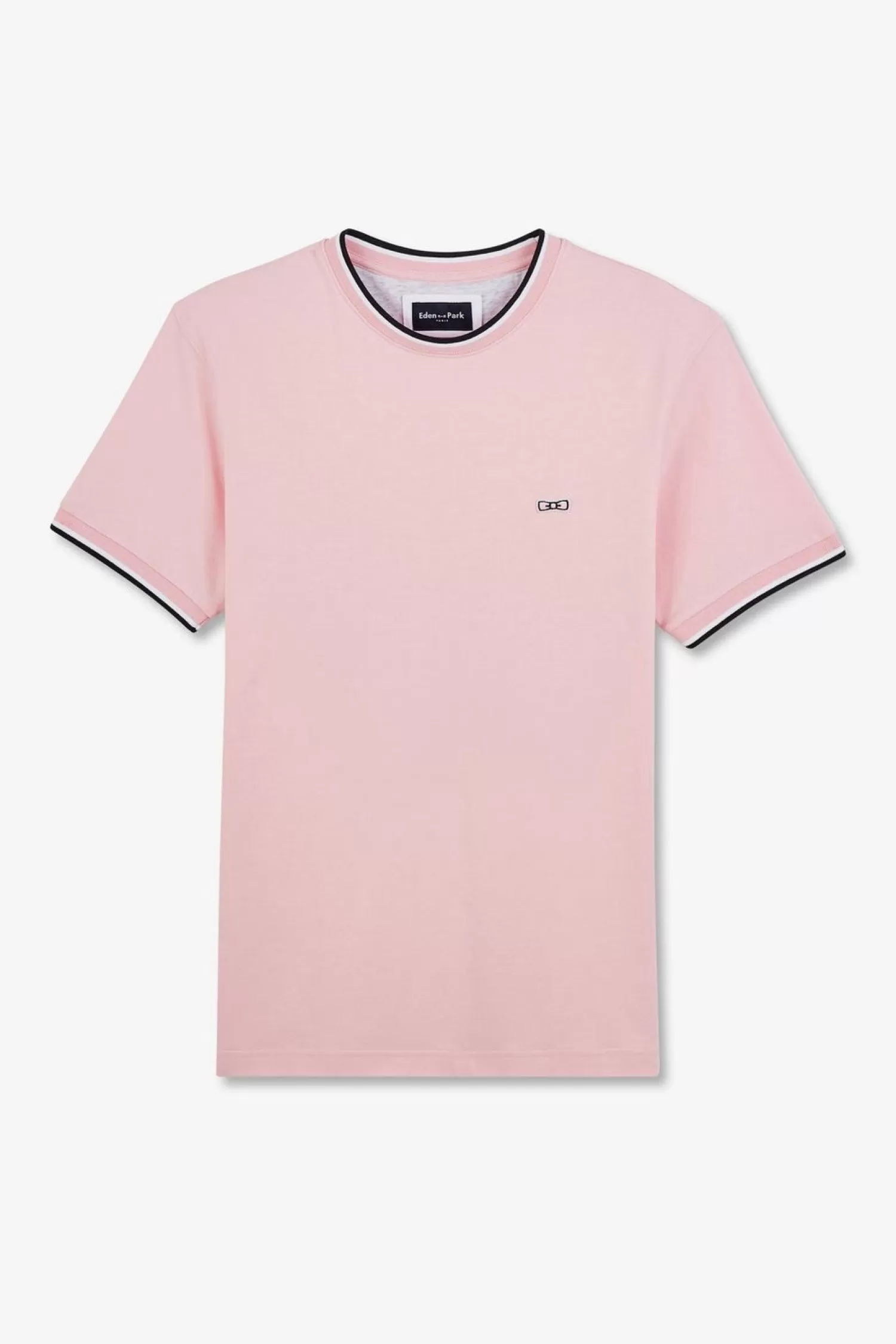 Eden Park T-Shirt Rose Uni A Manches Courtes-Homme T-Shirts