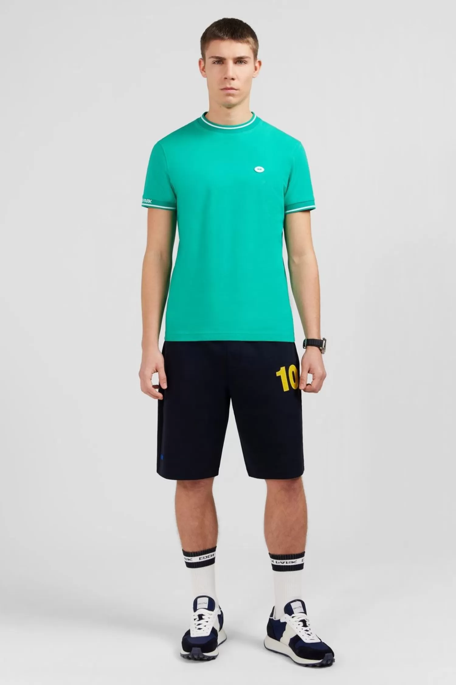 Eden Park T-Shirt Vert A Manches Courtes-Homme T-Shirts