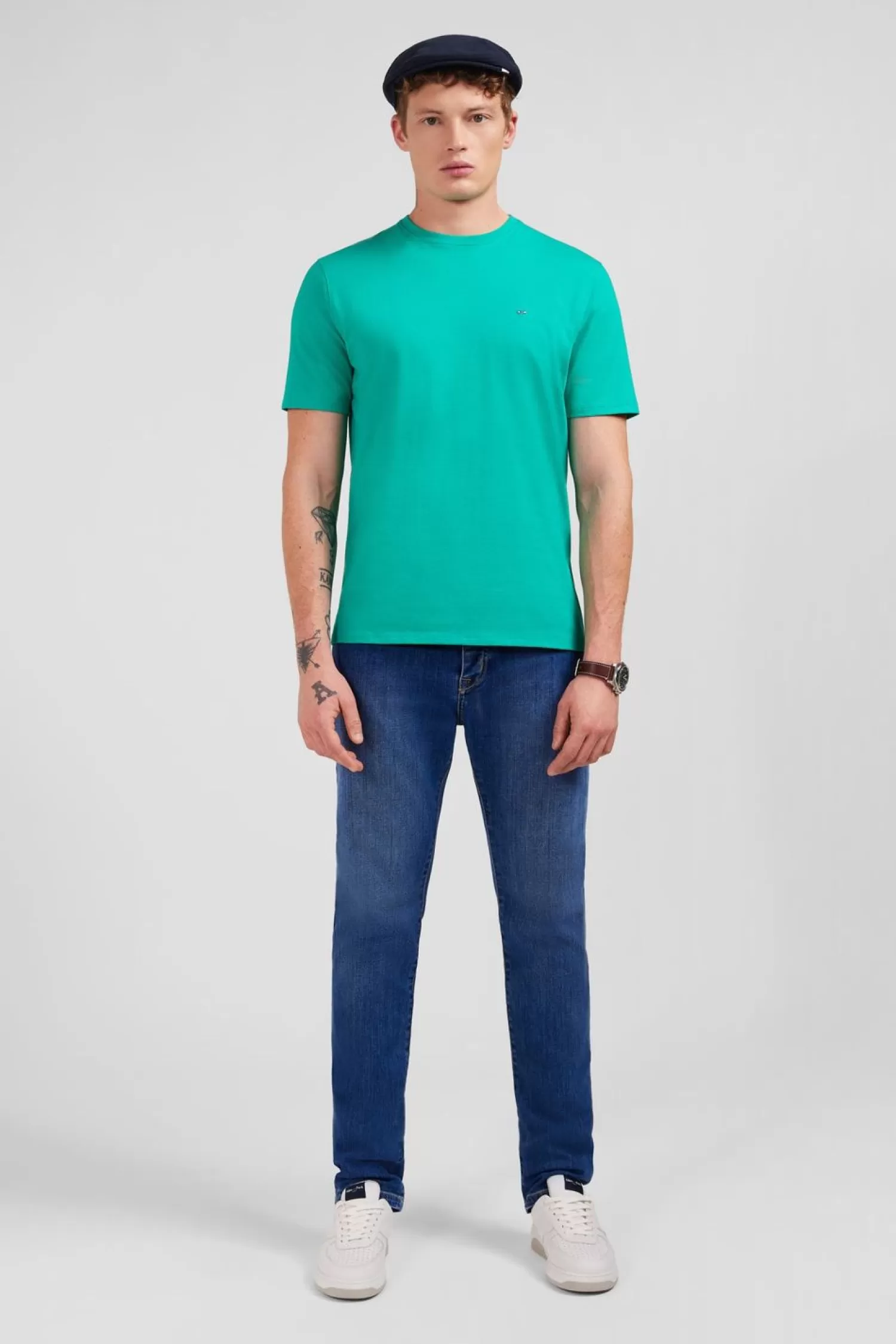 Eden Park T-Shirt Vert A Manches Courtes-Homme T-Shirts